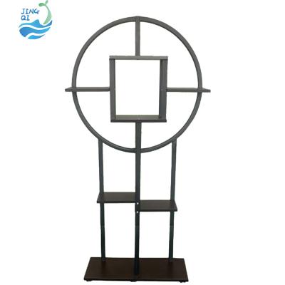 China Factory wholesale adjustable modern jingqi display decoration metal wood pedestal indoor wedding flower stands for sale