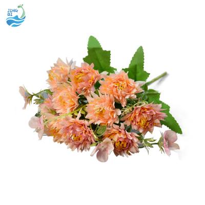 China Looks The Same As A Real Flower JingQi Wholesale Plastic Artificial Decorative Bulk For Decoration Wedding Home Decor for sale