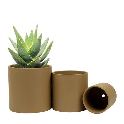 China jingqi simple indoor nordic custom china style large fiberglass planter modern cheap flower pots for sale