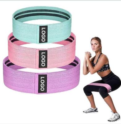 China Hot Selling High Elastic Strength Resilience Sports Hip Belt Good Customizable Resistance Bands for sale