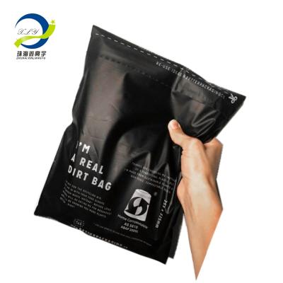 China 100% Biodegradable Biodegradable Custom Printed Plastic Bags Matte Black Poly Mailer Bags Courier Shipping Bags for sale