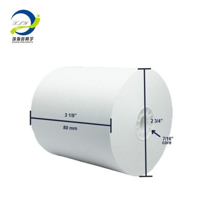 China Free POS Machine Coreless BPA Heat Sensitive Paper 80x80 Rolls for sale