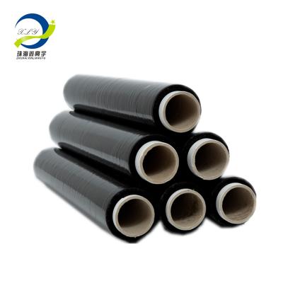 China 2020 Hot Sale 500MM Width Wrap Stretch Film China Stretch Wrap Black LLDPE Moisture Proof Stretch Film for sale