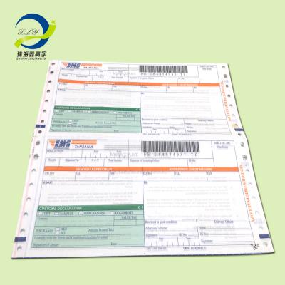 China MESSENGER COMPANY (PHOTOS) shipping sheet with serial number and barcode logistic shipping sheet with barcode for DHL for sale