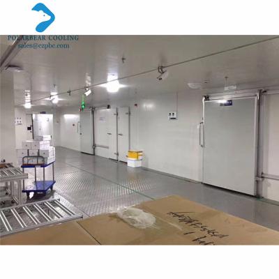 China Modern Single Or Double Open Manual Sliding Door With Polyurethane Panel Door For Cold Room Warehouse for sale