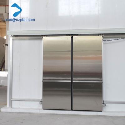 China Modern Insulated Automatic Cold Room /Storage Sliding Door Sensor For Vegetable And Flower Depot for sale