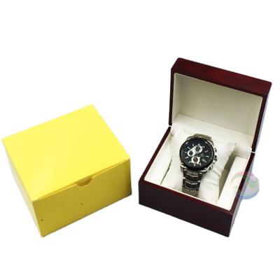 China Wholesale Cheap Luxury Wooden Simple Watch Gift Box Standard Size Watch Packing Case for sale