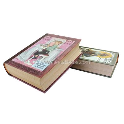 China Recyclable Custom Printed Cardboard Book Shaped Gift Boxes For Home Decoration for sale