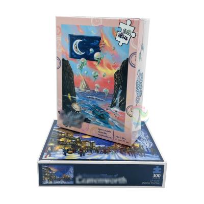 China Toy Manufacturers High Quality Custom Educational Kids Toys 500 Piece Paper Puzzles For Children for sale