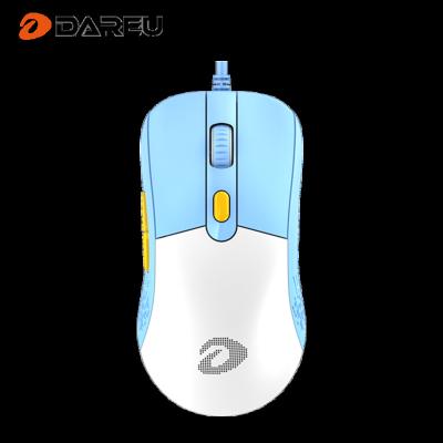 China DAREU Human Ergonomic Gaming Mouse Wired Mouse Ambidextrous Mouse For PC Gamer Optical Usb Hands 800-18000 Light NC; GUA SPARTA for sale