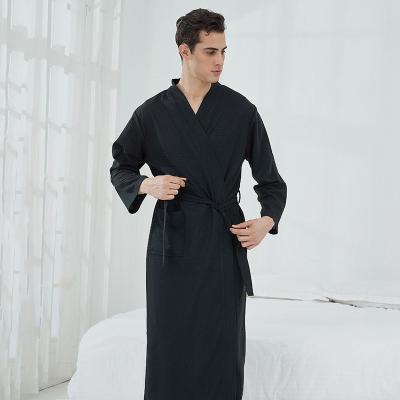 China QUICK DRY plus size summer long robe quick dry men's sleepwear breathable long spa robes for home for sale