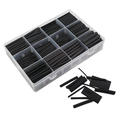 China 328pcs/set LOW VOLTAGE Insulation Sleeve 2:1 Heat Shrink Tube Black Heat Shrink Tube Sizes Schrumpfschlauch Heat Shrink Tube for sale