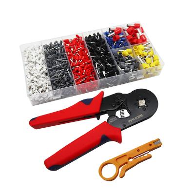 China 1800pcs Wire Ferrules Terminals Assortment Copper Crimping Kit Wire Ferrule Pin Terminal Connector Wire Ends Irregular Shape for sale