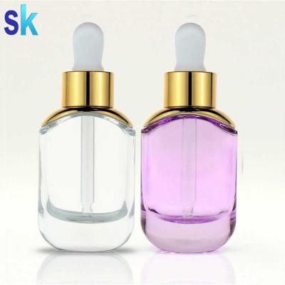 China Apperance Luxury High Quality 30ml Dropper Bottle 30ml 1oz Essential Oil Glass Bottle for sale