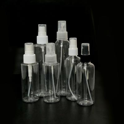 China Large Pet Chemical Stock Spray Bottle Packing 50ml 100ml 150ml 200ml 300ml Mist Spray Plastic Bottle for sale