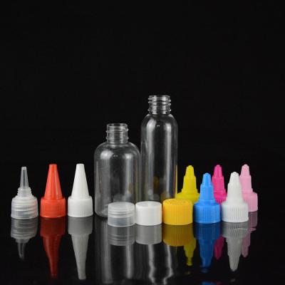 China Liquid E/e Smoking Oil Packing 60ml PET Plastic Squeeze Dye Bottle With Twist Cap Plastic Ink Bottle Hair Oil Bottle for sale