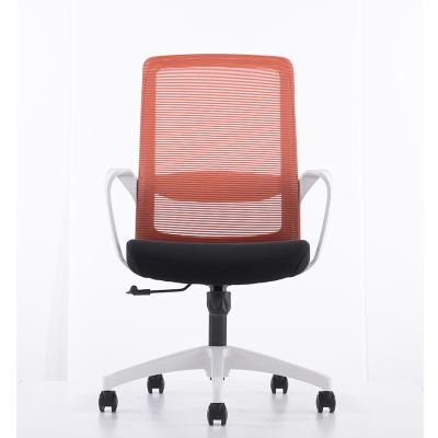 China (Size) Mid Back Adjustable Mesh Swivel Ergonomic Mesh Chair Staff Office Promotional Chairs for sale