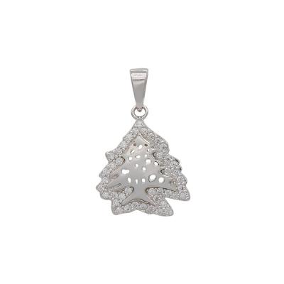 China 2022 TRENDY jewelry from Lilliana Christmas Jewelry 925 Sterling Silver Christmas Tree Pendant for sale