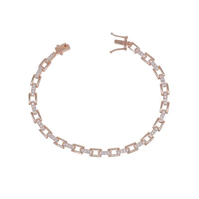 China CLASSIC Lilliana 925 Sterling Silver Jewelry Tennis Link Bracelet for Women for sale