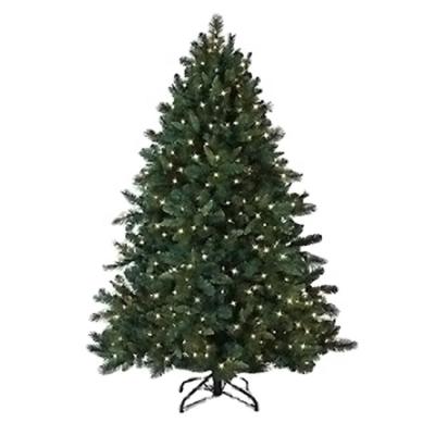 China Factory Wholesale Custom PVC&PE Party Auto Metal Stands Prelit Artificial Christmas Tree With Lights To Mix for sale