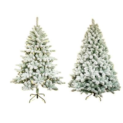 China Wholesale 2022 Party Santa Claus Snowman Led Pine Snow Tree Light Christmas Tree for sale