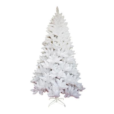 China Automatic White PVC Snow Automatic White Christmas Trees With Lights And Decoration for sale