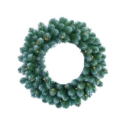 China Wholesale 2022 New Party Pine Needles Making Fiber Optic Christmas Rattan Garlands For Front Door for sale