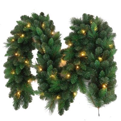 China Chinese Pine Needle Garland Household Hot Sale High Quality Supplies PVC Led Christmas Decoration Garland for sale