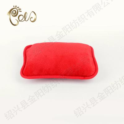 China Solid Decorative Red Velvet Pillow Sham Square Shape For Sofa Bedroom Customizable for sale