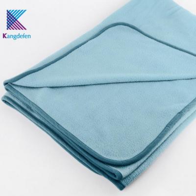 China Worm Factory Wholesale Direct Cheap Dusty Blue Color 100%Modacrylic Bedding Blanket For Home Or Hotel for sale