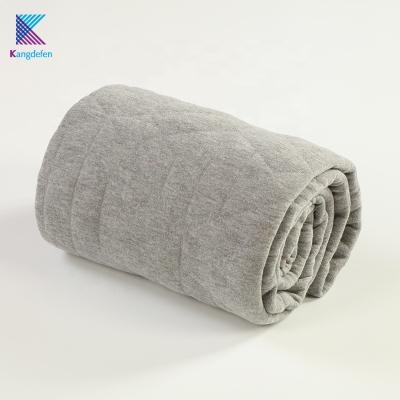 China Follow Customer Request Home Textile Hotel Duvet Manufacturer Gray Soft 100% Cotton Blanket for sale