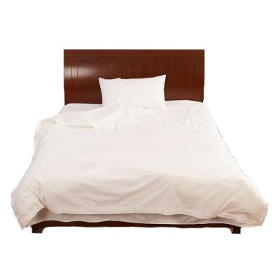 China White 100% Cotton / Soft 100% Egyptian Cotton All Season Disposable Bed Sheet For Adults for sale