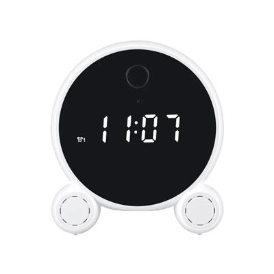 China Tuya NIGHT VISION clock camera 1080P wifi wifi night vision alarm notice smart clock camera spy and motion detection for sale