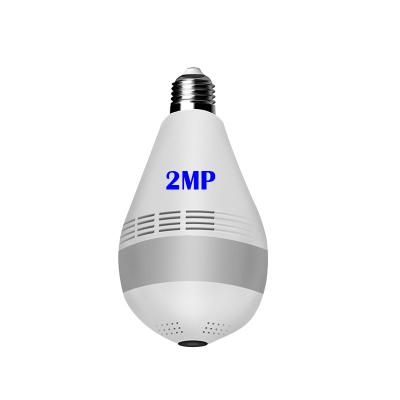 China HOT SALE 2MP NIGHT VISION Panoramic 360 Degree Panoramic Home Security Wifi Spy Bulb Smart Camera for sale