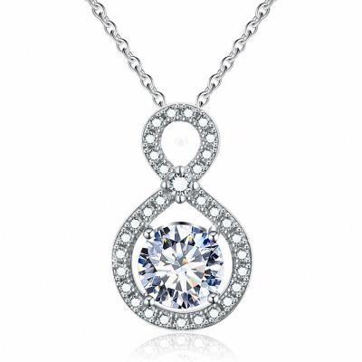 China 925 Silver / Can Be Latest Customized Fashion 925 Sterling Silver Zircon Pendant Necklace For Women Jewelry for sale