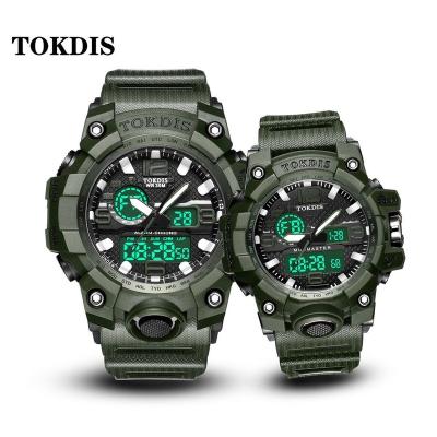 China Water Resistant Fashion Outdoor Sports Men Military Watches LED Display Dual Sports Watches Waterproof Digital Electronic Wristwatches for sale