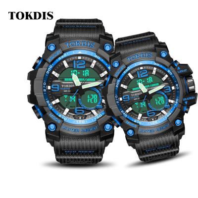 China Day/Date Fashion Sports Waterproof Dual Display Electronic Wrist Watch for sale