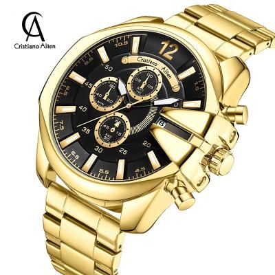 China 30 Meters Date Cristiano Aillen CA0832G Automatic Mens Waterproof Cheap Wristwatch Men Movement Fashion Watch Japan Quartz Watches for sale