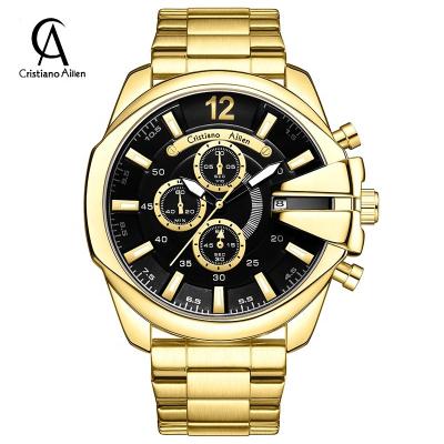 China Hot Selling CA 0832G Date Chronograph Automatic Quartz Men's Metal Watch Men's Wrist Quartz Factory Watch Sales 6 Indicator Digital New for sale