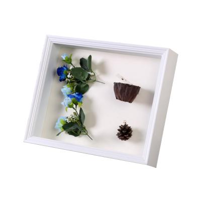 China Wedding decorative custom bouquet specimen plant fresh 8*10 flower memorial shadow box frame for decoration for sale