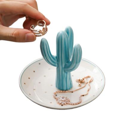 China 2022 New Arrival Modern Luxury Jewelry Display Stand Ring Holder Ceramic Jewelry Trinket Dish Tray for sale