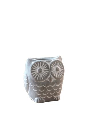 China Modern Design Decorations Owl Candle Container Cement Candle Contemporary Creative Home Holders for sale