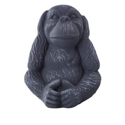 China Home Decoration Crafts Factory Customized Garden Home Decorations Cement Orangutan Animal Statues Concrete Craft Figures for sale