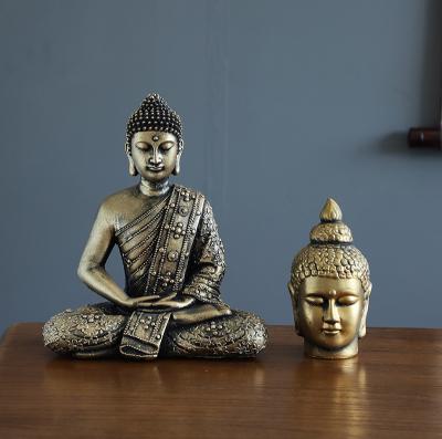 China Art Decor Factory Direct Concrete Statues Resting Buddha Statue Glazed Indoor Outdoor & for sale