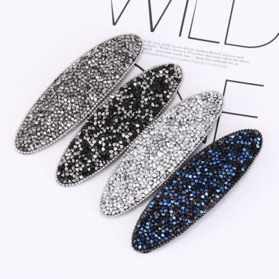 China YANYE style European and American Rhinestone Crystal Hair Clips Hairpin Geometric Oval Geometric Accessories for sale