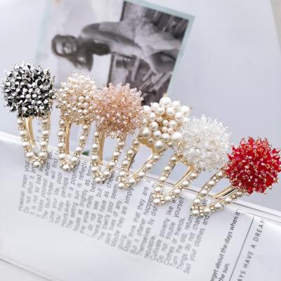 China YANYE style temperament flower faux stone Crystal Pearl Hair Clip Hairpin European and American hair accessories for sale