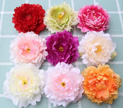 China YANYE d=13cm10 Natural Touch Colors Happy Spring Peony Fireworks Wedding Decoration Home Artificial Flower Heads for sale