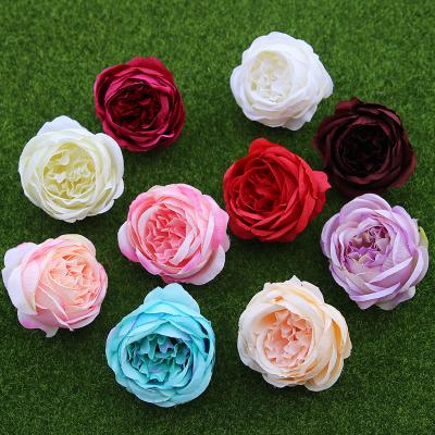 China Touch YANYE D=9cm 10 Colors Simulation Natural Flower Peony Wedding Home Outdoor Artificial Flower Heads for sale