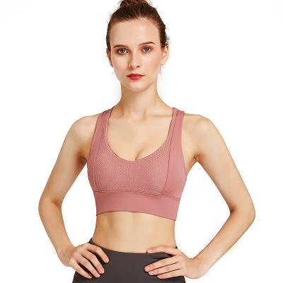 China High quality sports bra women's fashionsupermodel breathable working push up breast fitness bra for sale