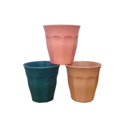 China Solid Color Sustainable Non-slip Design Bamboo Biodegradable Mug Family Party for sale